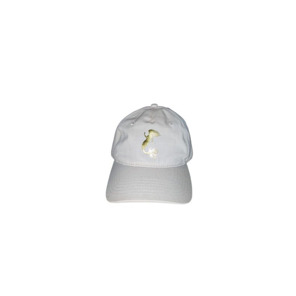Disney The Little Mermaid Gold Logo Ivory One Size Adjustable Concept One Hat